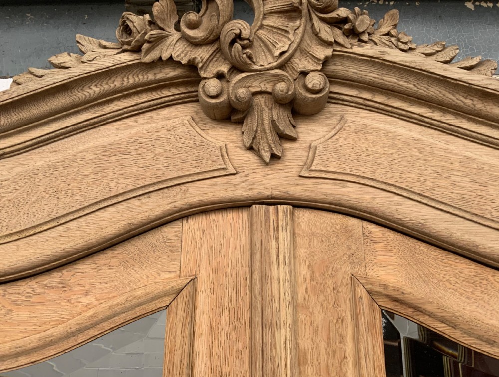BLEACHED OAK FRENCH ARMOIRE  View VII