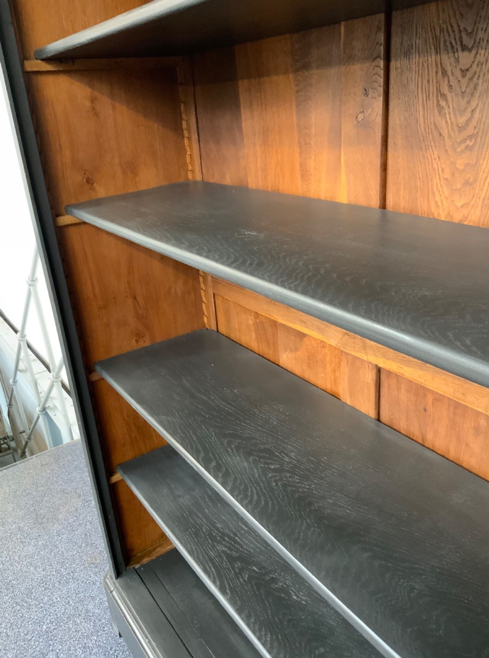PAINTED FRENCH OPEN BOOKCASE  View V
