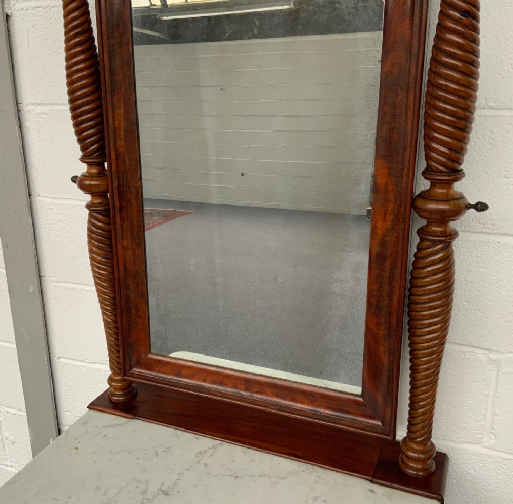 UNUSUAL FRENCH MAHOGANY CONSOLE View IV