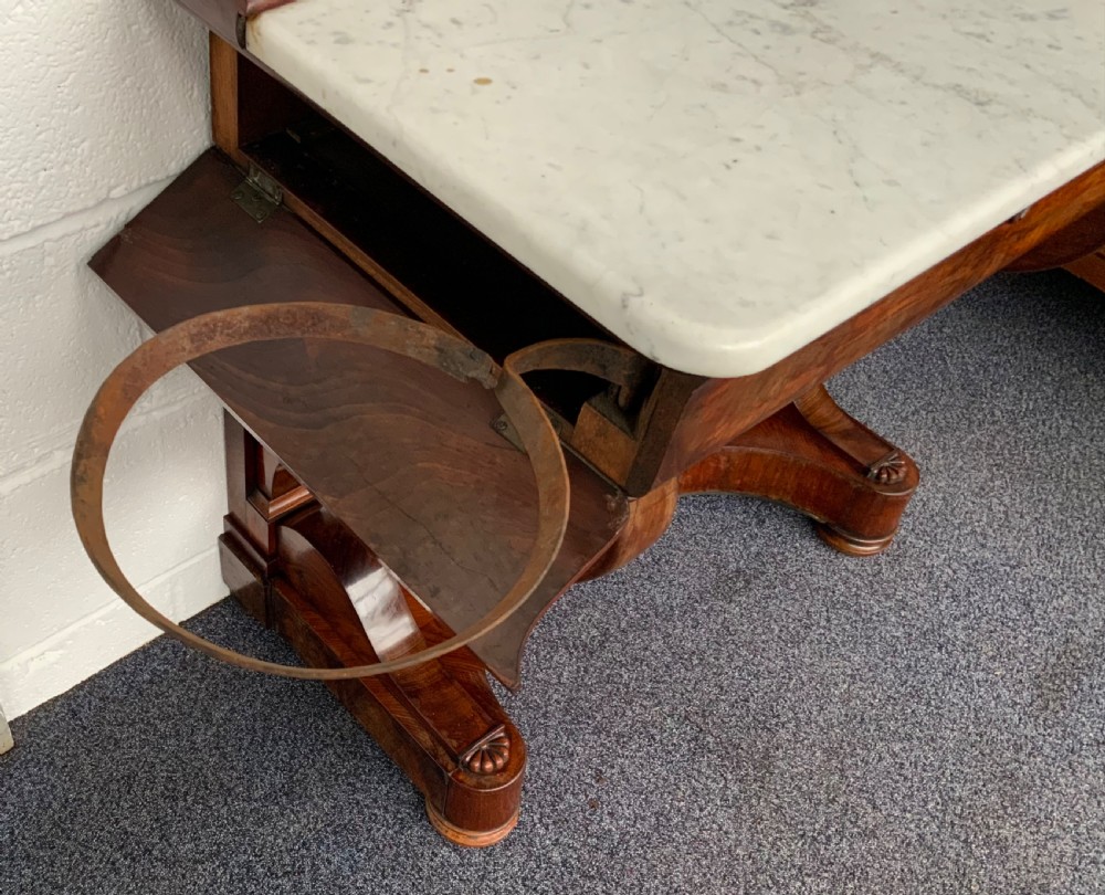 UNUSUAL FRENCH MAHOGANY CONSOLE View VII
