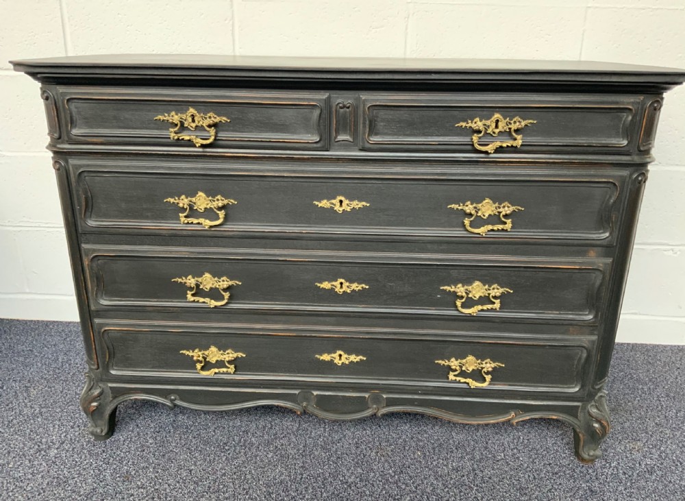 PAINTED FRENCH CHEST OF DRAWERS  View V