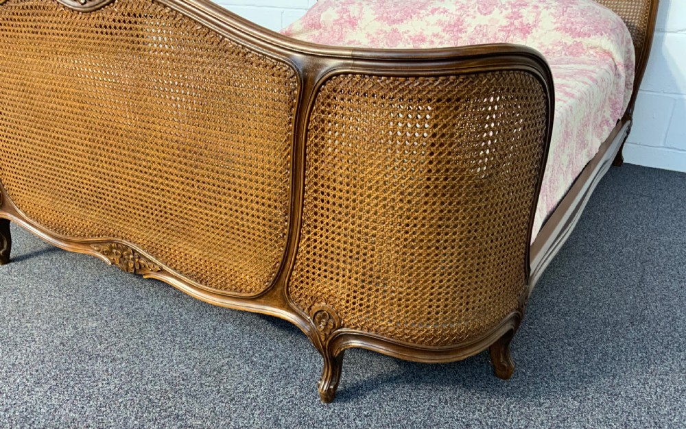 FRENCH WALNUT BERGERE BED View IV