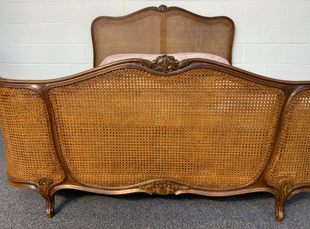 FRENCH WALNUT BERGERE BED View V