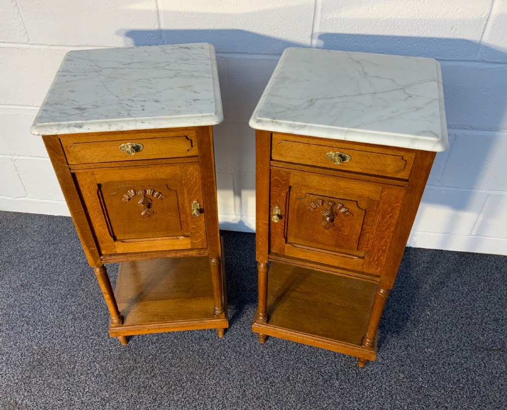 PAIR OF FRENCH OAK BEDSIDE CABINETS  View IV