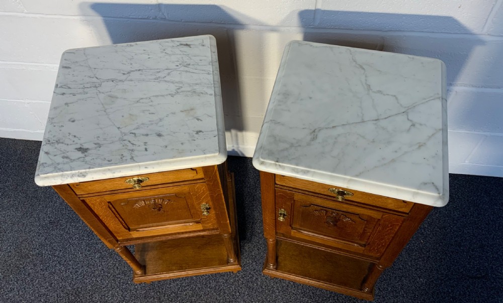 PAIR OF FRENCH OAK BEDSIDE CABINETS  View VII