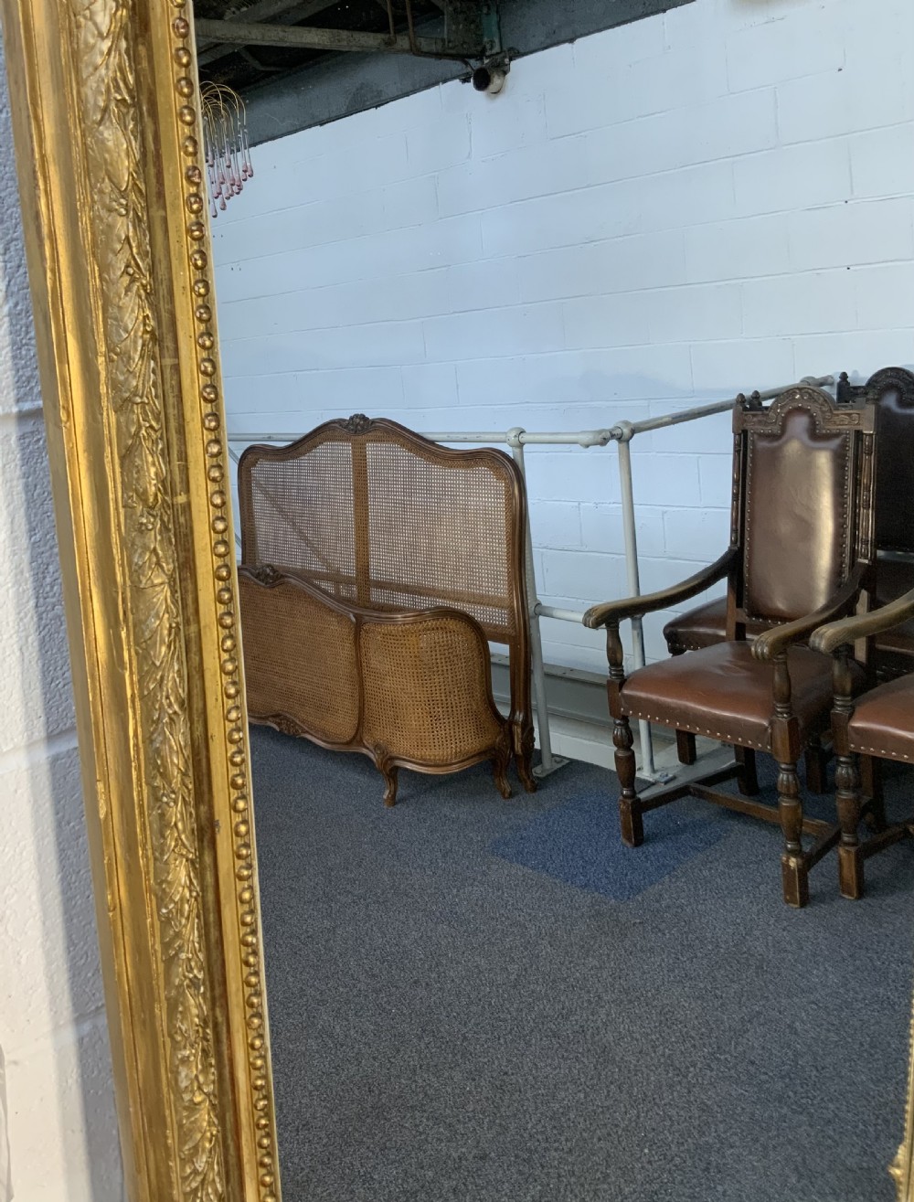 IMPRESSIVE LARGE 2.4 METER  FRENCH GILTWOOD MIRROR  View VII