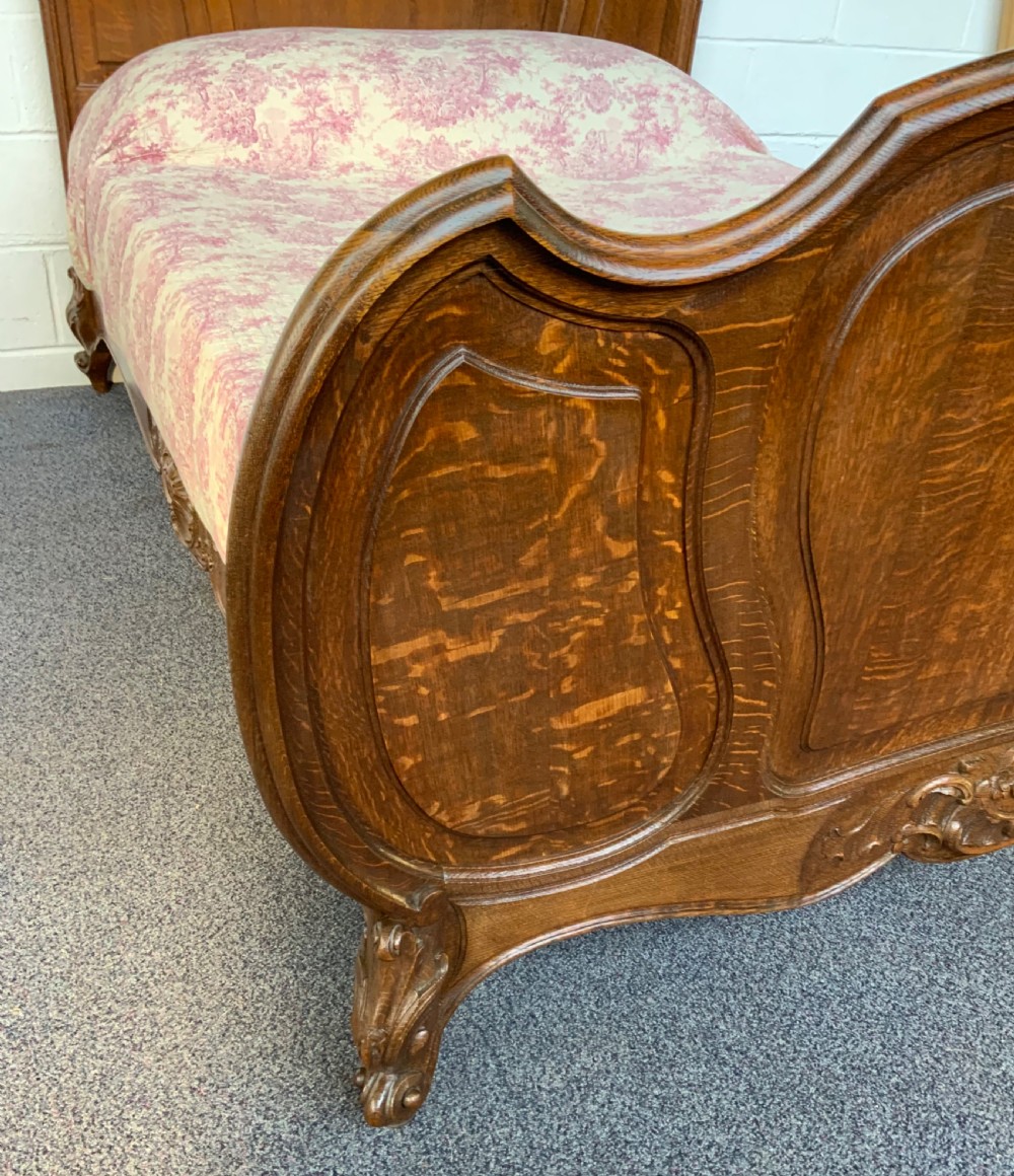 CARVED OAK FRENCH LOUIS XV KINGSIZE BED View VIII