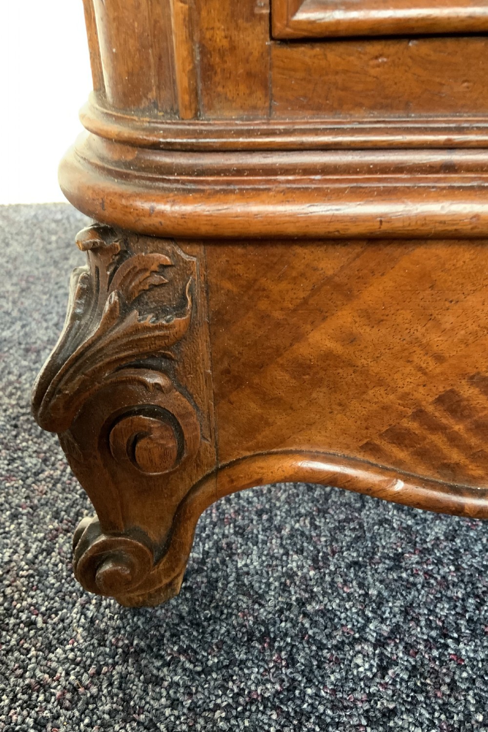 TALL WALNUT FRENCH BEDSIDE CABINET View VI