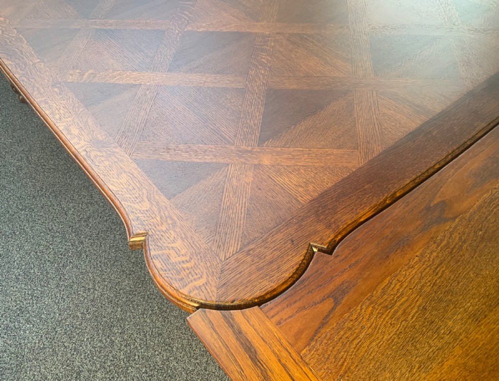 LARGE FRENCH OAK DRAW LEAF TABLE  View VI