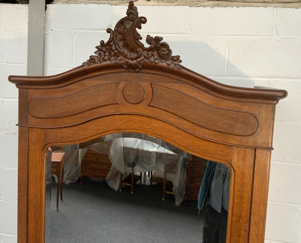 CARVED OAK FRENCH SINGLE ARMOIRE  View IV
