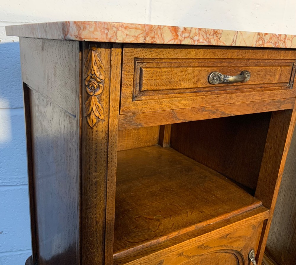 PAIR OF FRENCH OAK ART DECO BEDSIDE CABINETS  View IV