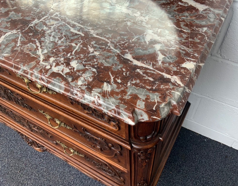 ORNATELY CARVED FRENCH WALNUT DRESSING TABLE  View VI