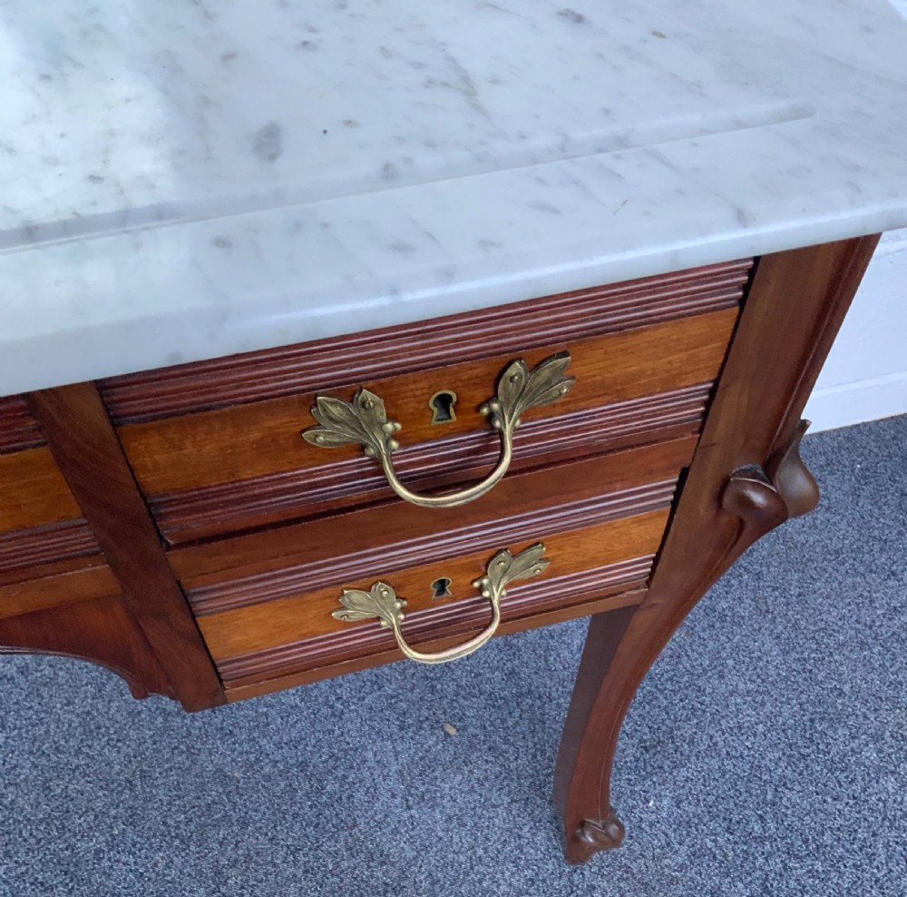 ART NOUVEAU FRENCH MAHOGANY DRESSING TABLE  View VII