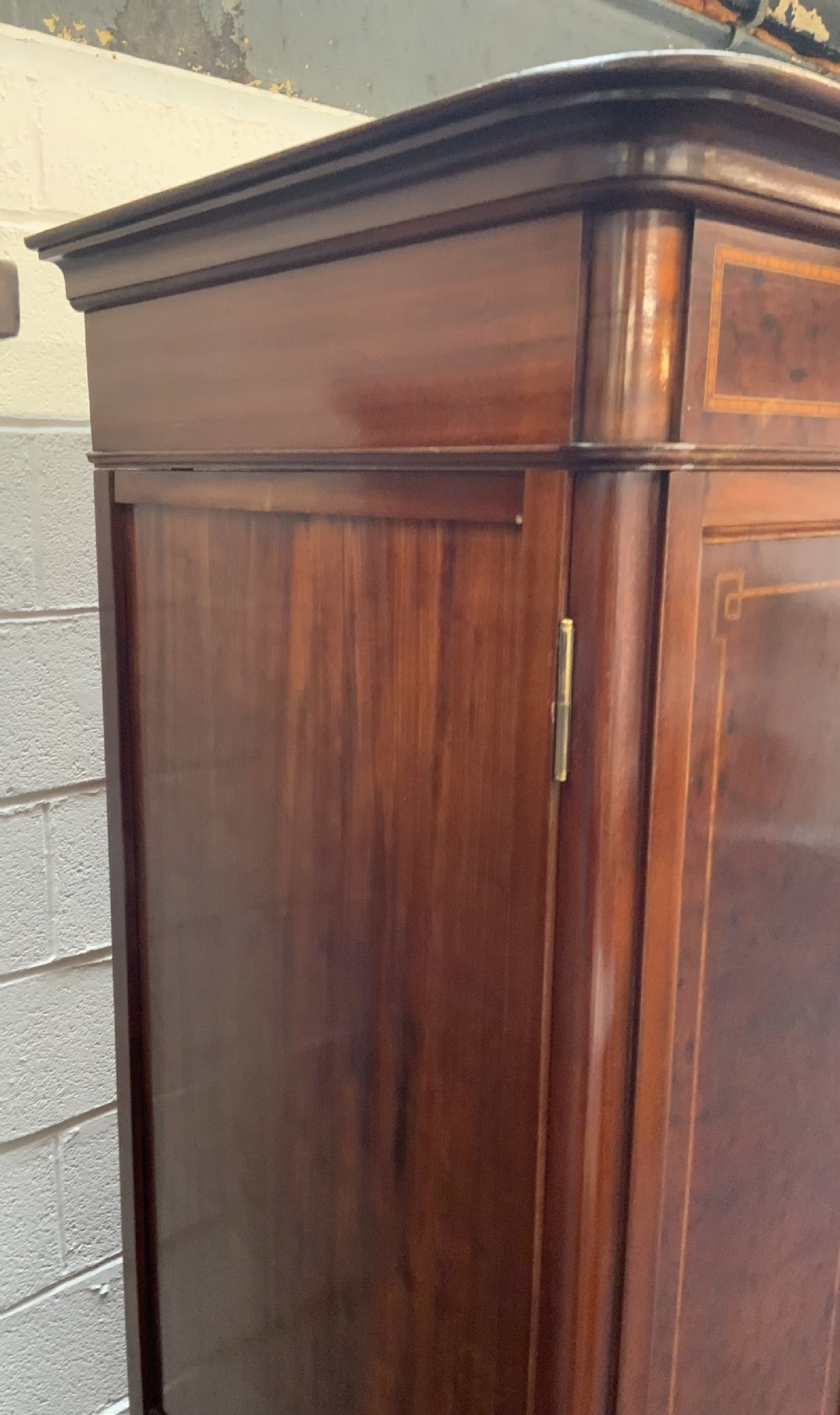 MAHOGANY INLAND TRIPLE FRENCH ARMOIRE  View IV