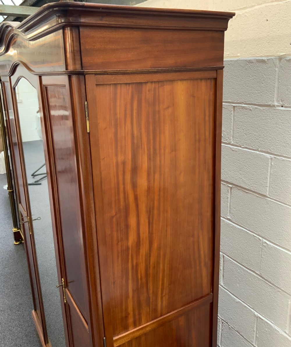 MAHOGANY INLAND TRIPLE FRENCH ARMOIRE  View V