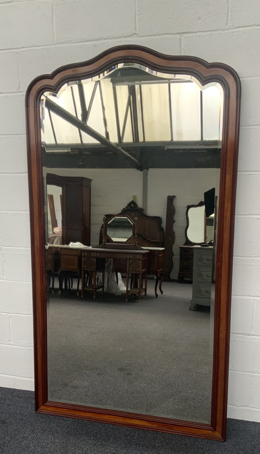 LARGE MAHOGANY FRENCH MIRROR  View VI