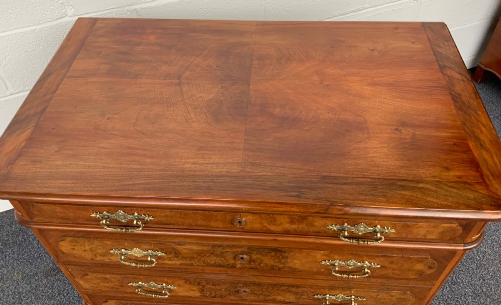 BURR WALNUT FRENCH CHEST OF DRAWERS  View VI