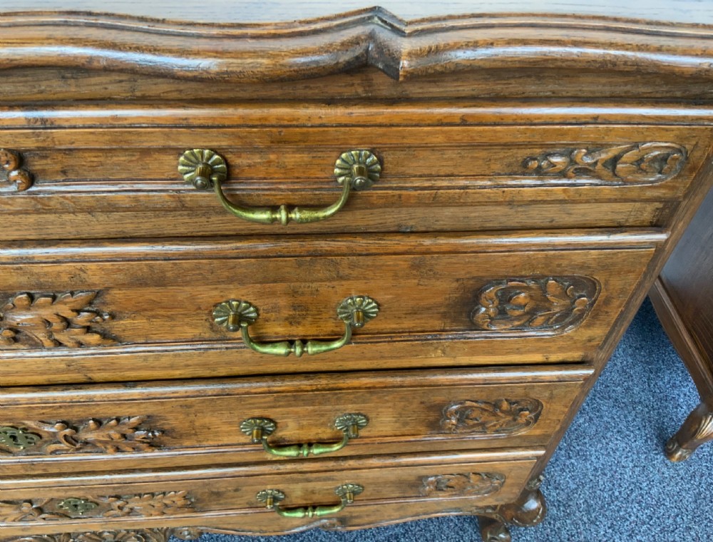 ORNATELY CARVED FRENCH OAK CHEST OF DRAWERS  View VII