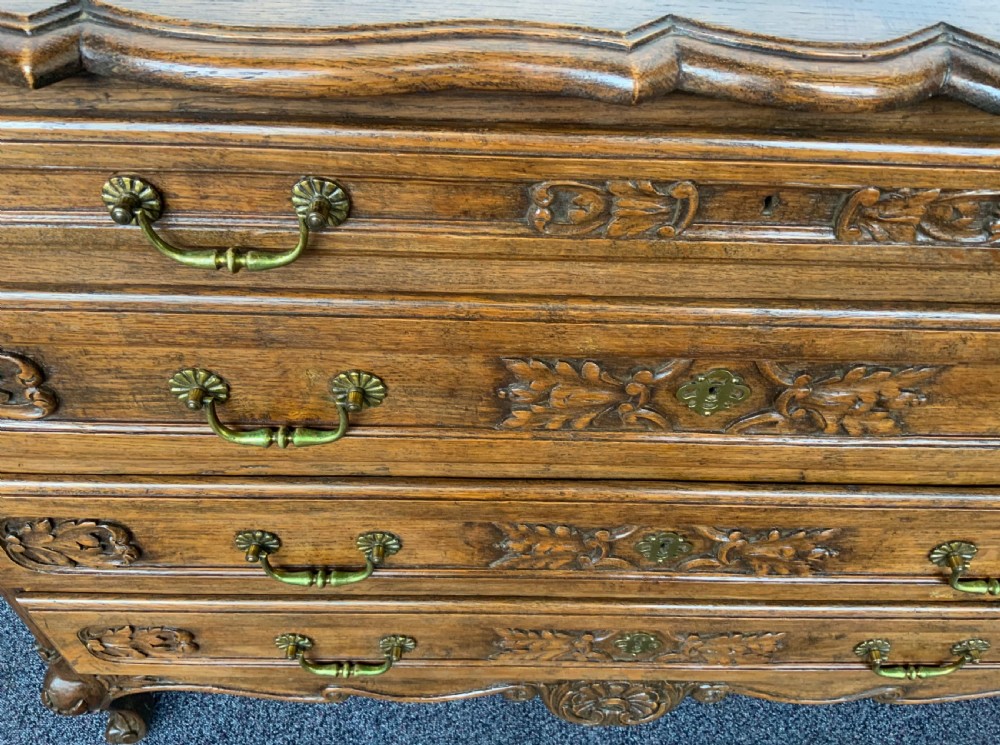 ORNATELY CARVED FRENCH OAK CHEST OF DRAWERS  View VIII