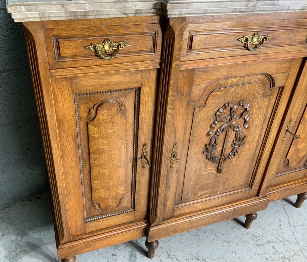 PAIR OF FRENCH MARBLE TOPPED SIDEBOARDS View VI