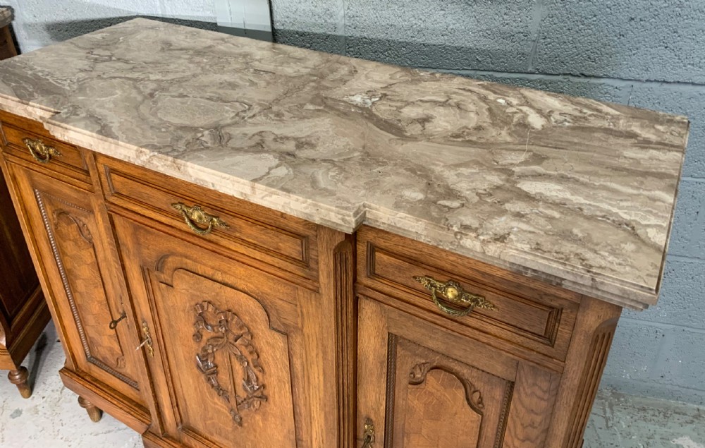 PAIR OF FRENCH MARBLE TOPPED SIDEBOARDS View VIII