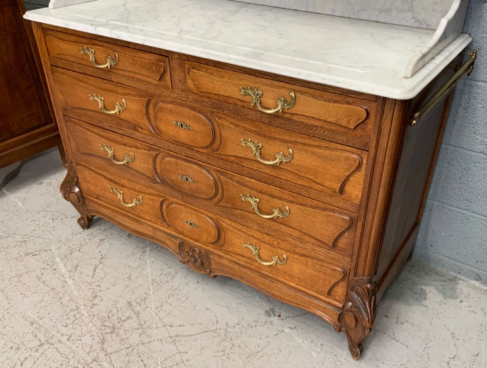 CARVED OAK FRENCH WASHSTAND  View VIII