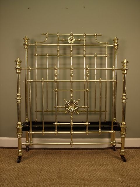 An Impressive Brass Victorian Bed 4ft