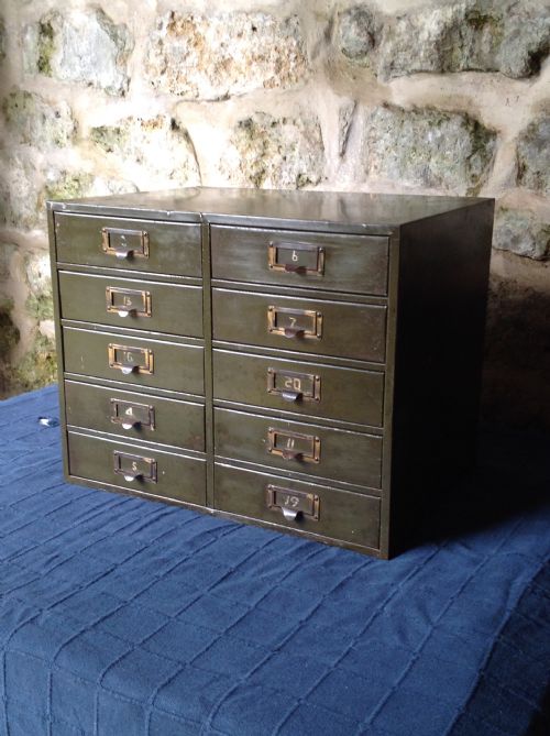 EARLYMID C20TH MULTIDRAWER FILING CABINET - ADDITIONAL PHOTO 1