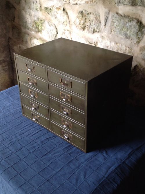 EARLYMID C20TH MULTIDRAWER FILING CABINET - ADDITIONAL PHOTO 3