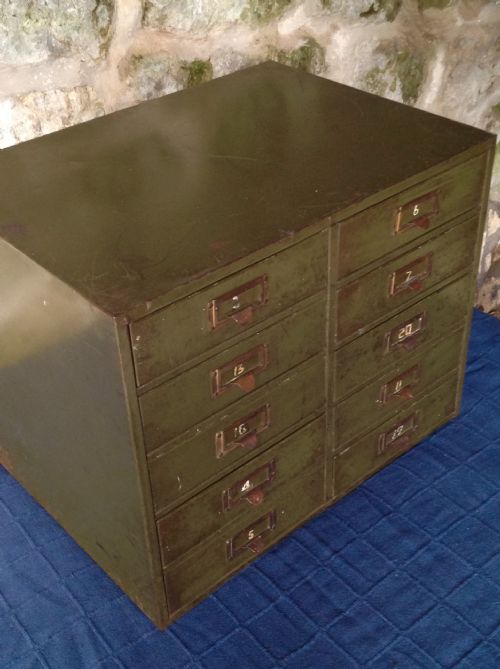 EARLYMID C20TH MULTIDRAWER FILING CABINET - ADDITIONAL PHOTO 6
