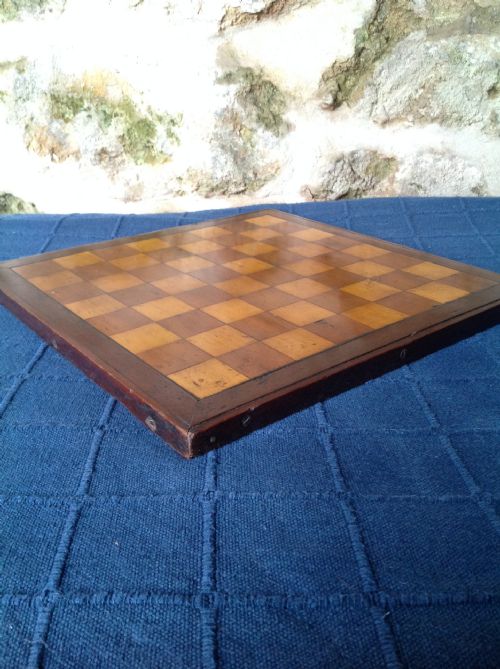 SUPERB EDWARDIAN CHESS BOARD - ADDITIONAL PHOTO 6