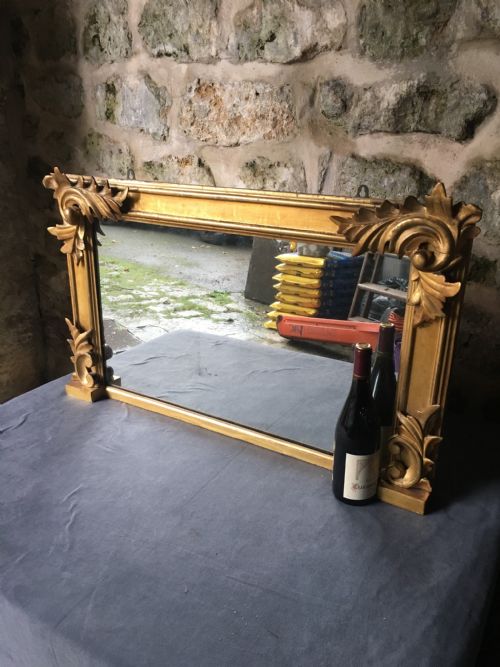 SMALL GILDED OVERMANTEL MIRROR - ADDITIONAL PHOTO 20