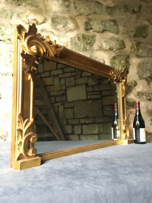 SMALL GILDED OVERMANTEL MIRROR - ADDITIONAL PHOTO 21