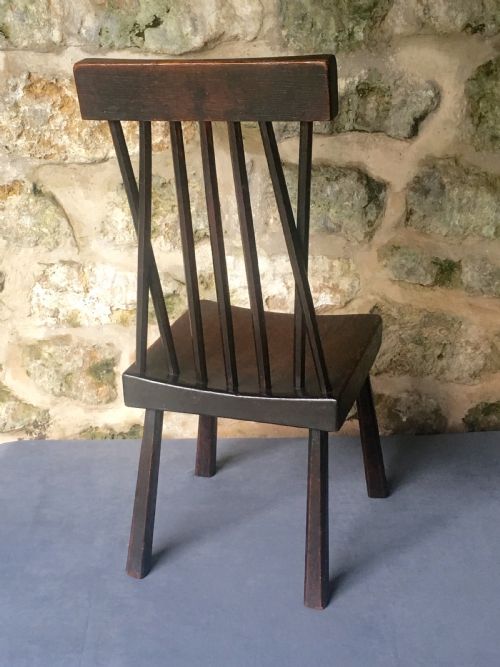 SMALL ARTS CRAFTS OAK CHAIR - ADDITIONAL PHOTO 17