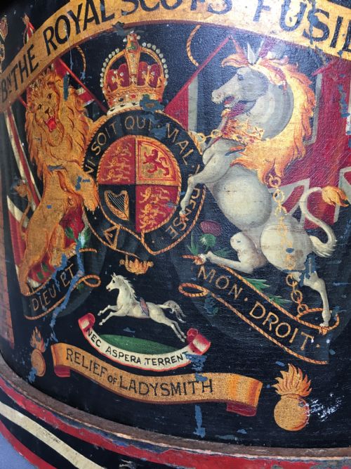 A STUNNING EARLY C20TH MILITARY DRUM - ADDITIONAL PHOTO 3