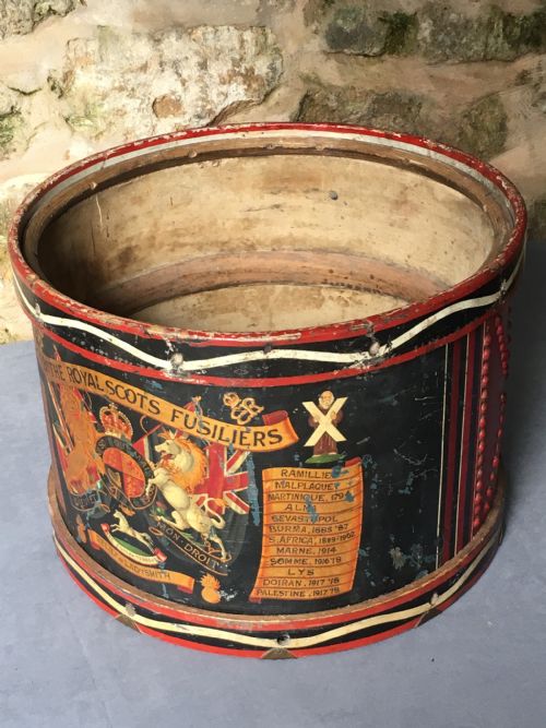 A STUNNING EARLY C20TH MILITARY DRUM - ADDITIONAL PHOTO 13