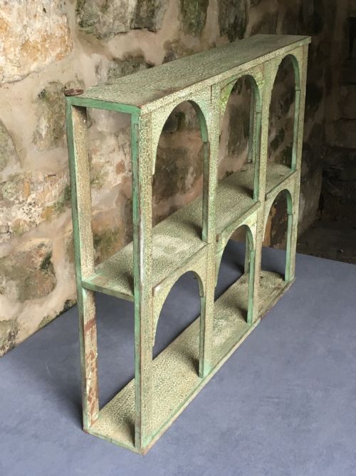 rustic painted wall shelves - CATEGORY: ANTIQUE FURNITURE - DATED 1910