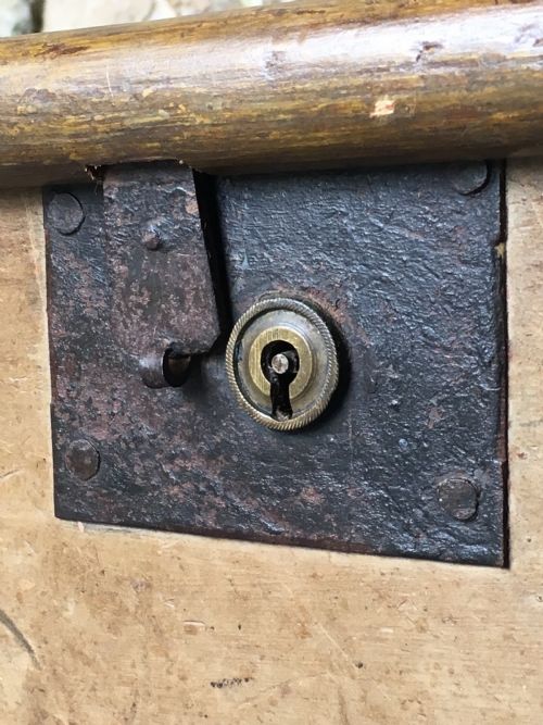 VERY SMALL VICTORIAN PAINTED TRUNK - ADDITIONAL PHOTO 14