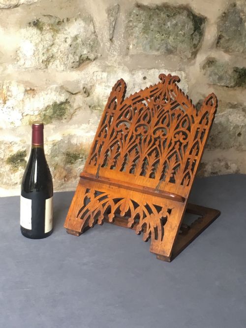 TOP QUALITY C19TH BOOK STAND - ADDITIONAL PHOTO 1