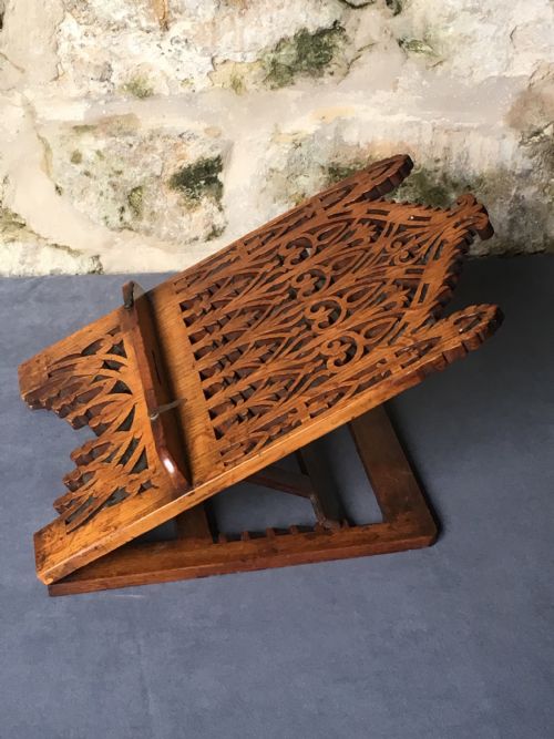 TOP QUALITY C19TH BOOK STAND - ADDITIONAL PHOTO 8