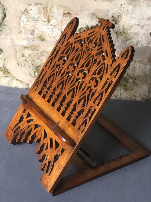 TOP QUALITY C19TH BOOK STAND - ADDITIONAL PHOTO 10