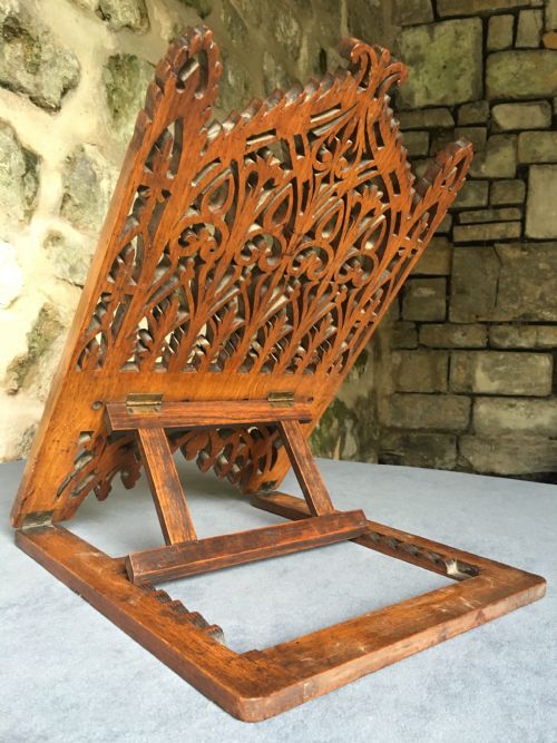 TOP QUALITY C19TH BOOK STAND - ADDITIONAL PHOTO 15