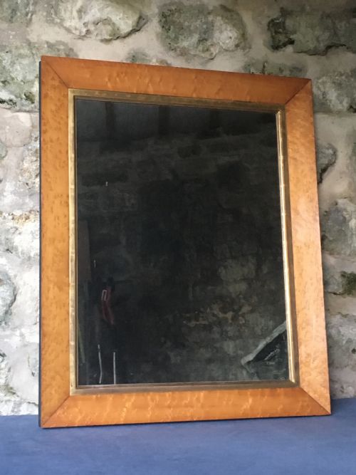BEAUTIFUL BIRD'S EYE MAPLE WALL MIRROR - ADDITIONAL PHOTO 2