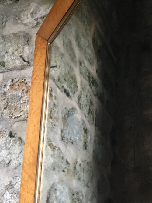 BEAUTIFUL BIRD'S EYE MAPLE WALL MIRROR - ADDITIONAL PHOTO 8