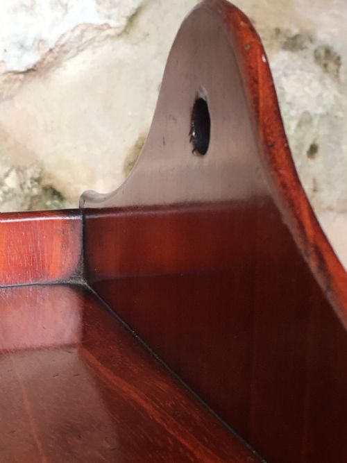 EXQUISITE WALL SHELVES IN MAHOGANY - ADDITIONAL PHOTO 12