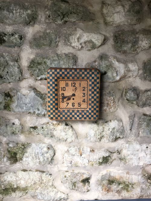 1930S PAINTED BISTRO WALL CLOCK - ADDITIONAL PHOTO 2