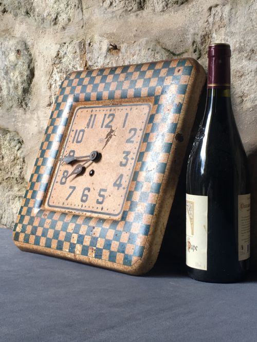 1930S PAINTED BISTRO WALL CLOCK - ADDITIONAL PHOTO 9