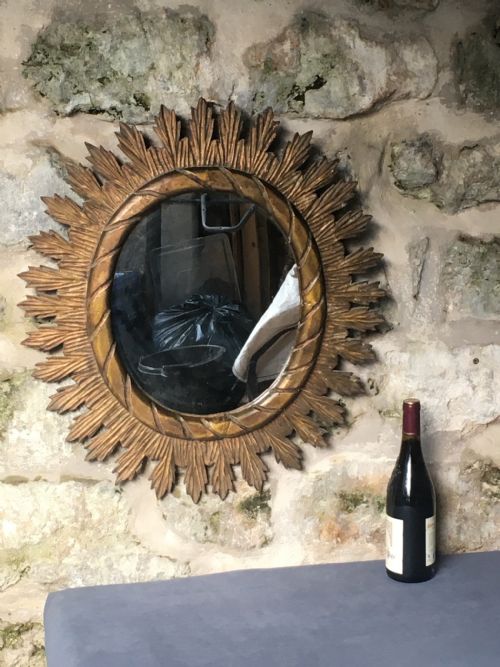GILTWOOD OVAL WALL MIRROR - ADDITIONAL PHOTO 2