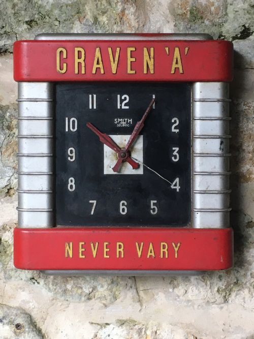 ART DECO ADVERTISING WALL CLOCK - ADDITIONAL PHOTO 3