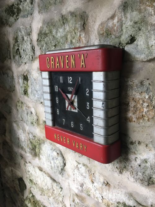 ART DECO ADVERTISING WALL CLOCK - ADDITIONAL PHOTO 4